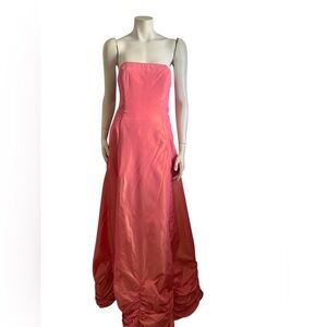 Gunner Sax Jessica McClintock Vintage Pink Ling Gown Size Small